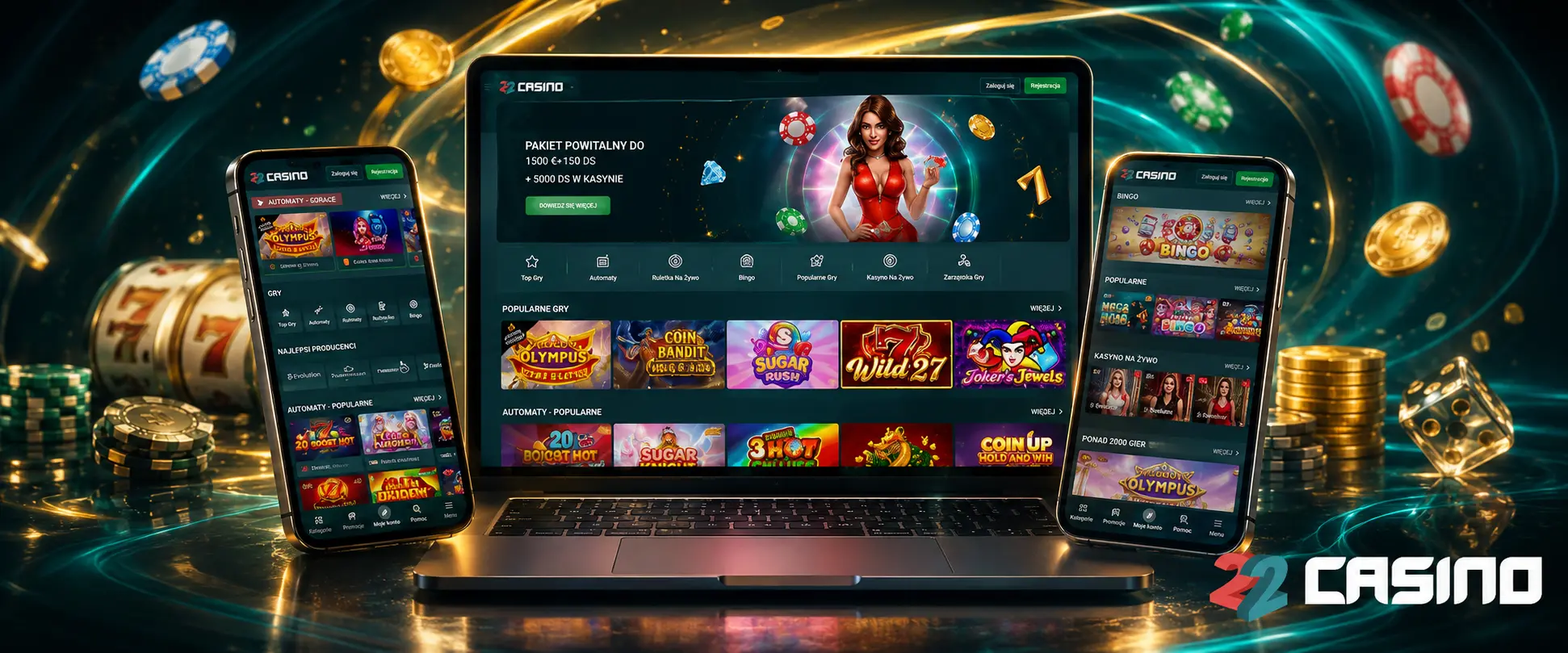 Logowanie mobilne do 22Casino przez przeglądarkę Logowanie mobilne do 22Casino przez przeglądarkę