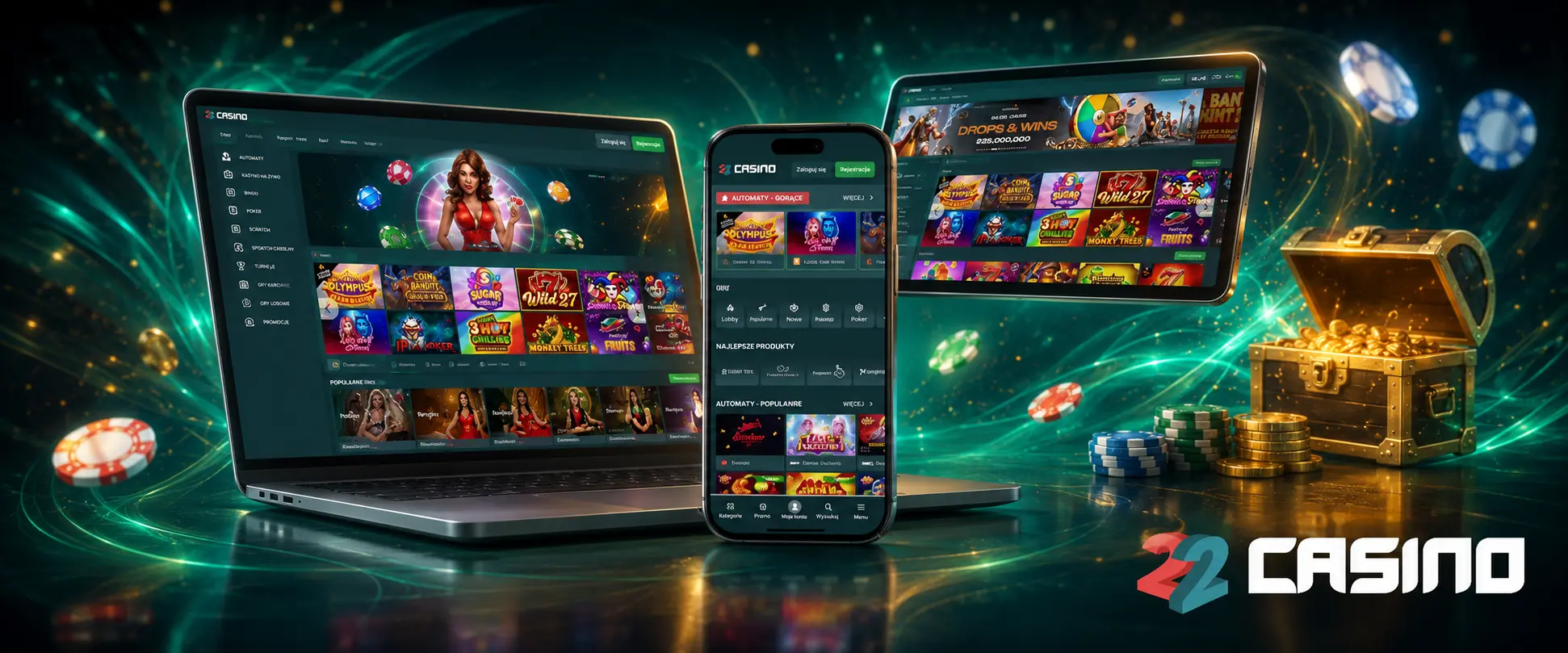 Mobilna wersja 22Casino w Polsce