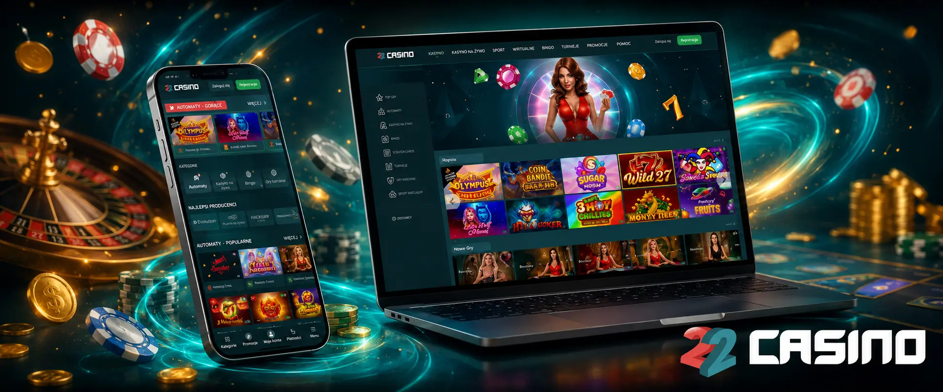 Gry kasynowe dostępne w 22Casino Gry kasynowe dostępne w 22Casino