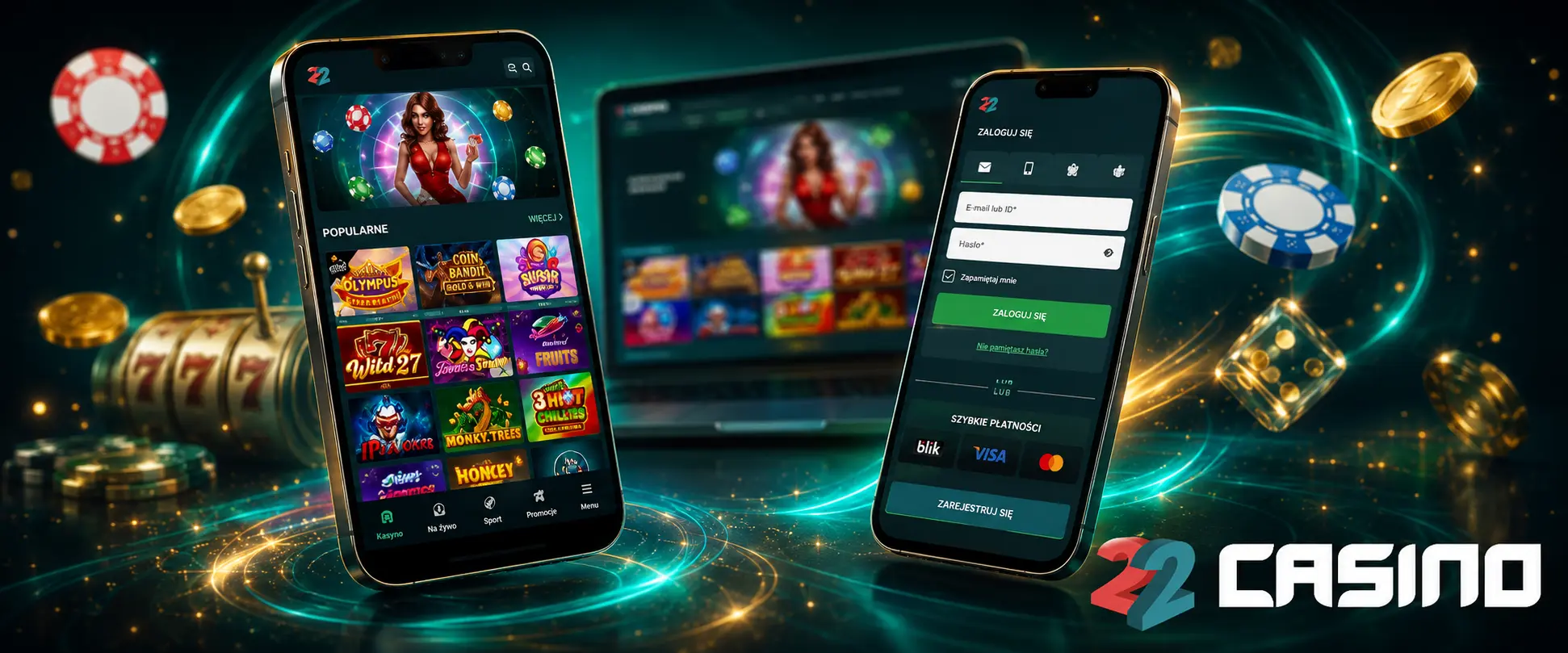 Rejestracja i logowanie w 22Casino Rejestracja i logowanie w 22Casino